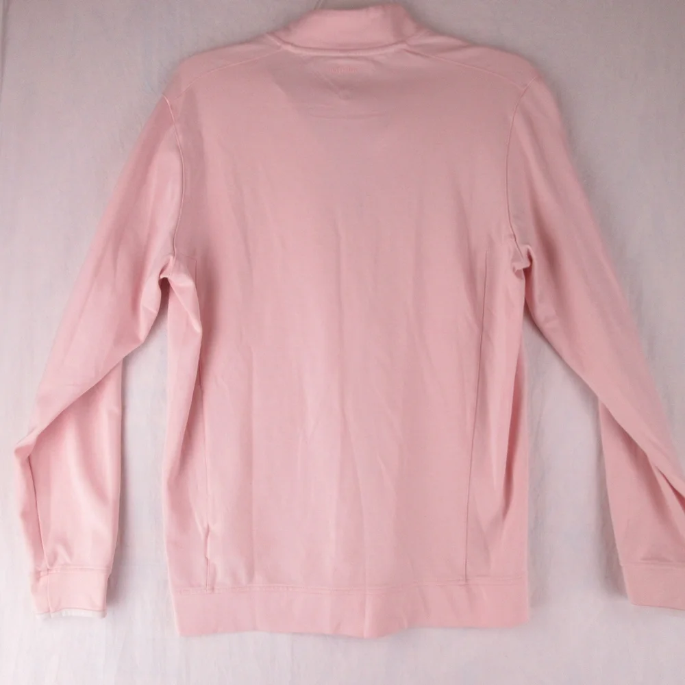 Adidas adiPure Pink Long Sleeve Quarter Zip Size M Stretch Lightweight Training